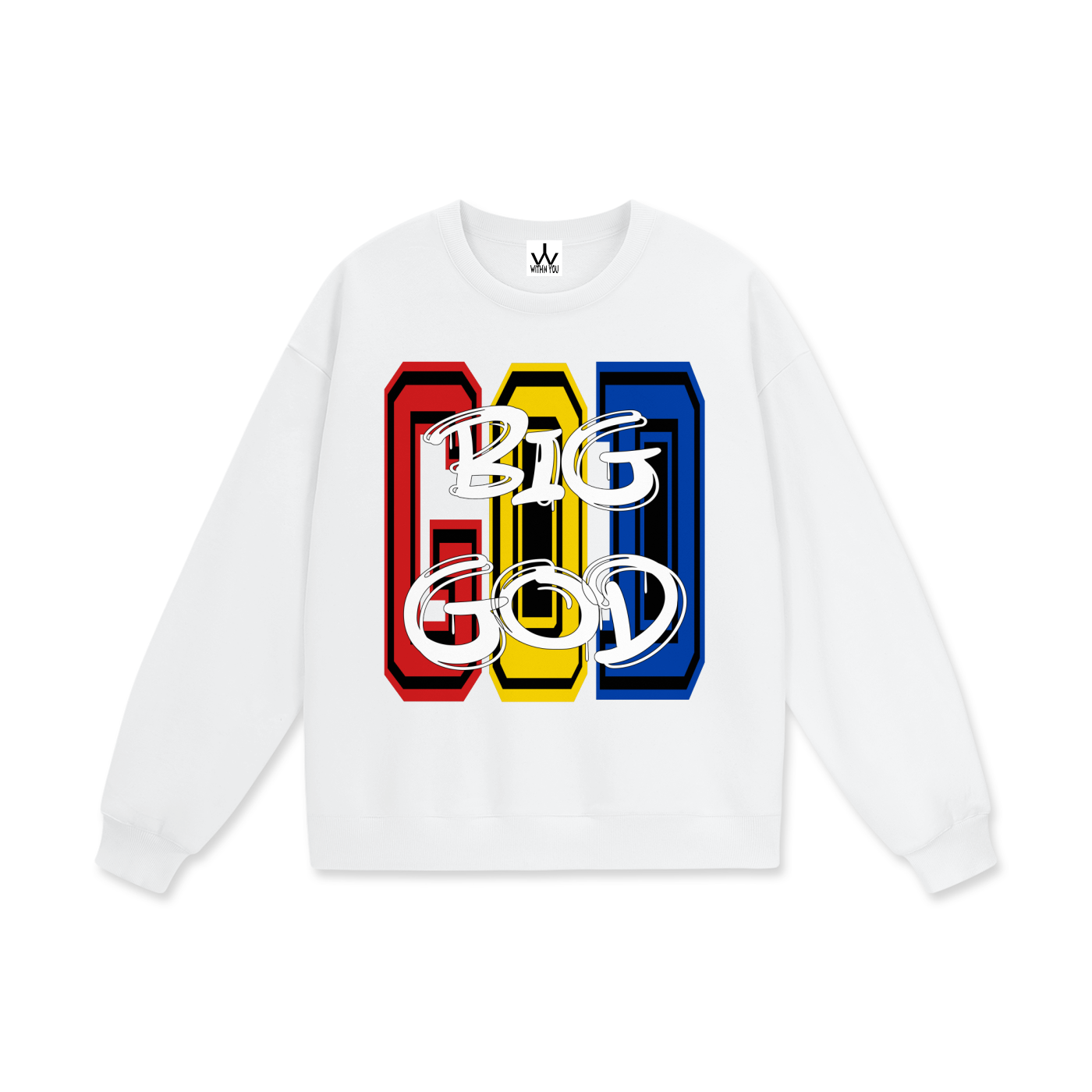 "BIG GOD" - COLORS 1 - Heavyweight Drop Shoulder Sweatshirt