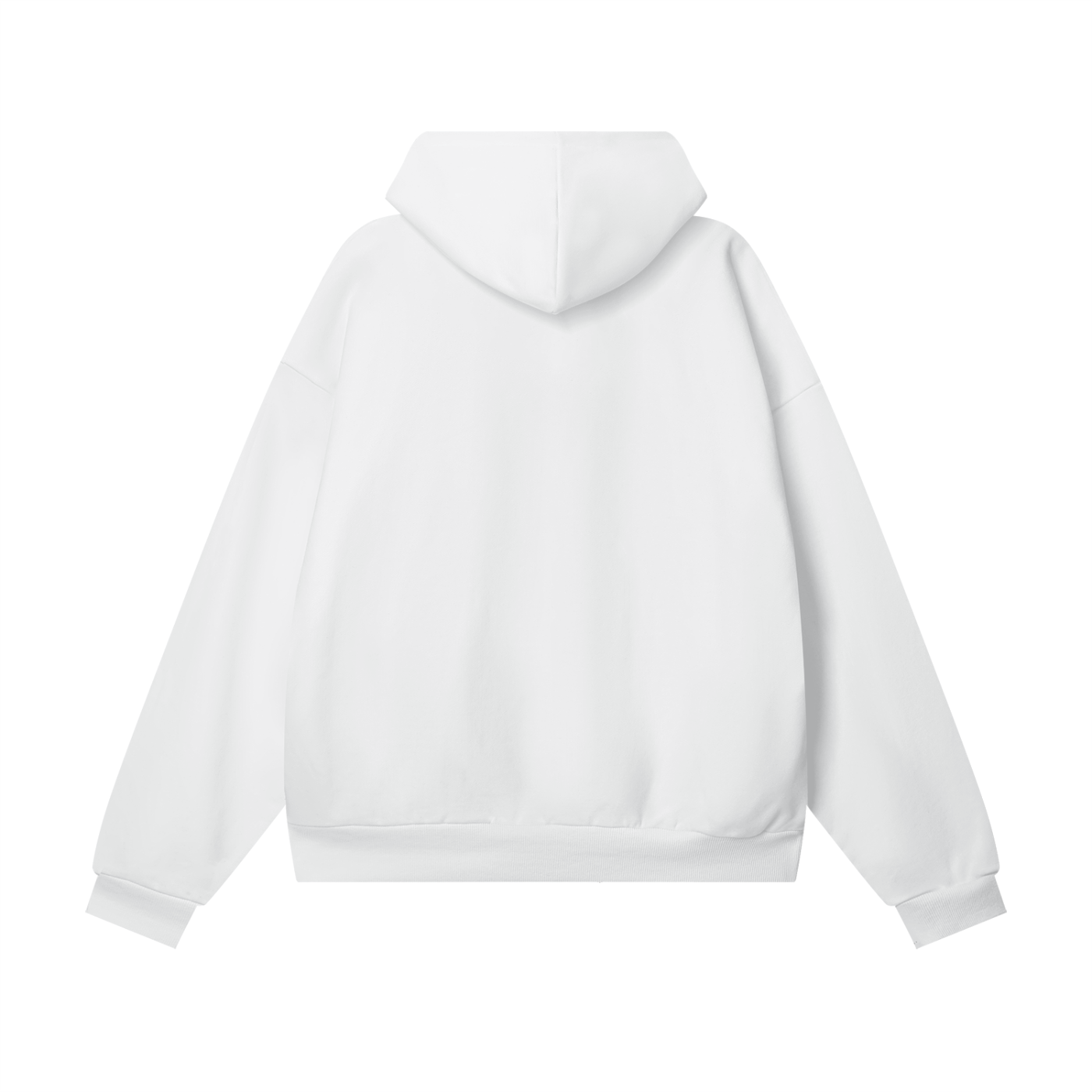 "WITH'N YOU" LOGO - WHITE - Heavyweight Hidden Pocket Fleece Hoodie
