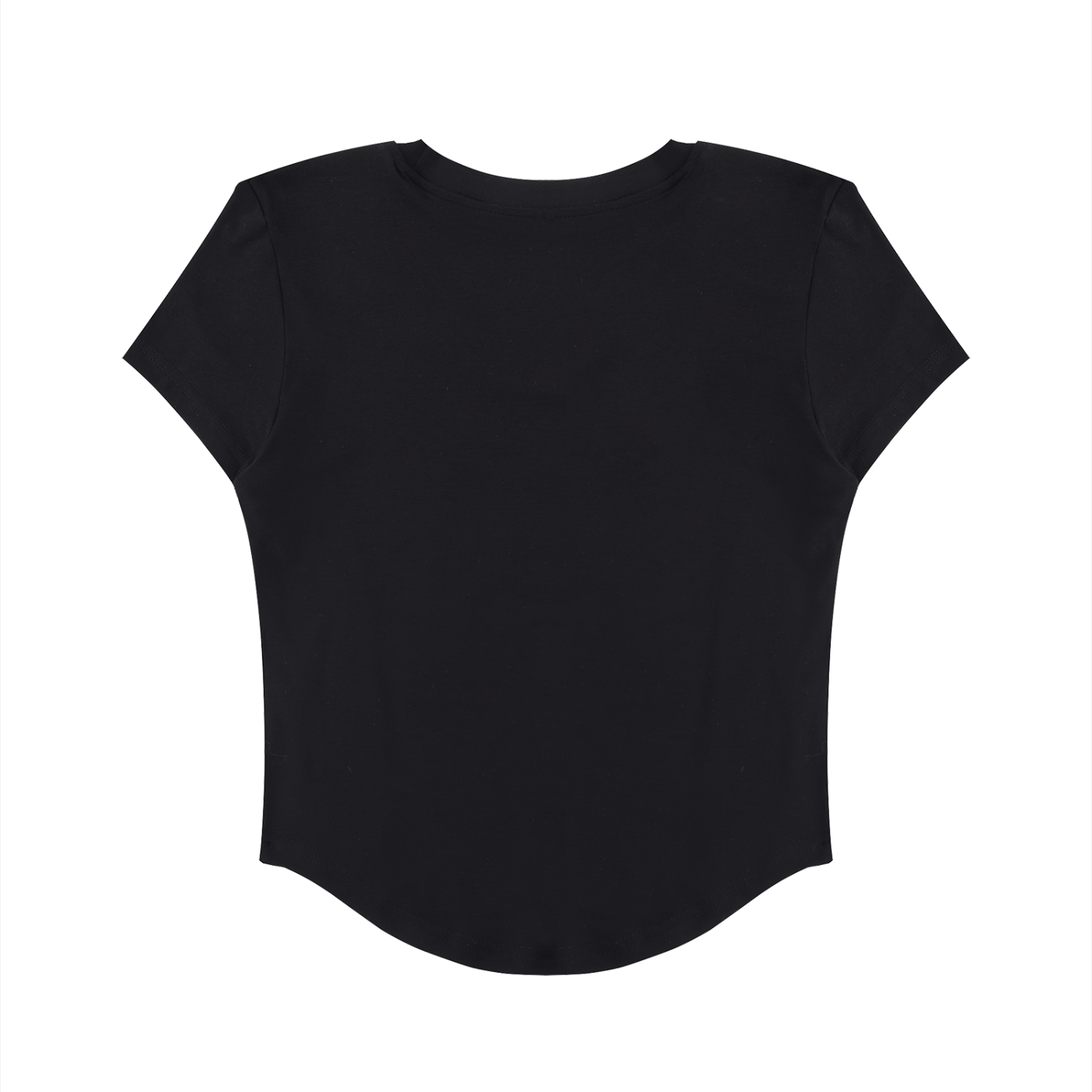 "WITH'N YOU" LOGO - WHITE - Women's Paneled Crop T-Shirt