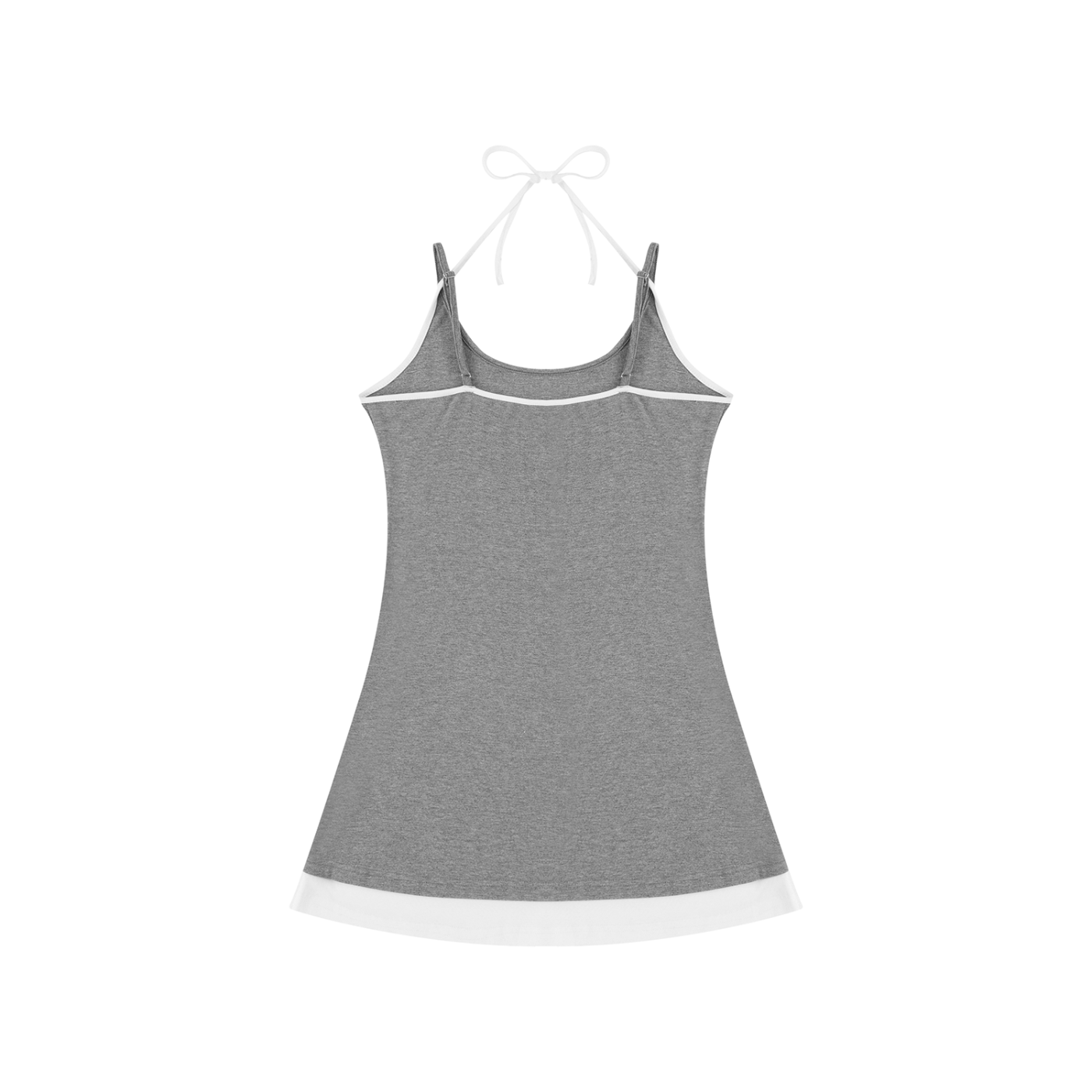 "WITH'N YOU" LOGO - WHITE - Women’s Color Block Sleeveless Dress