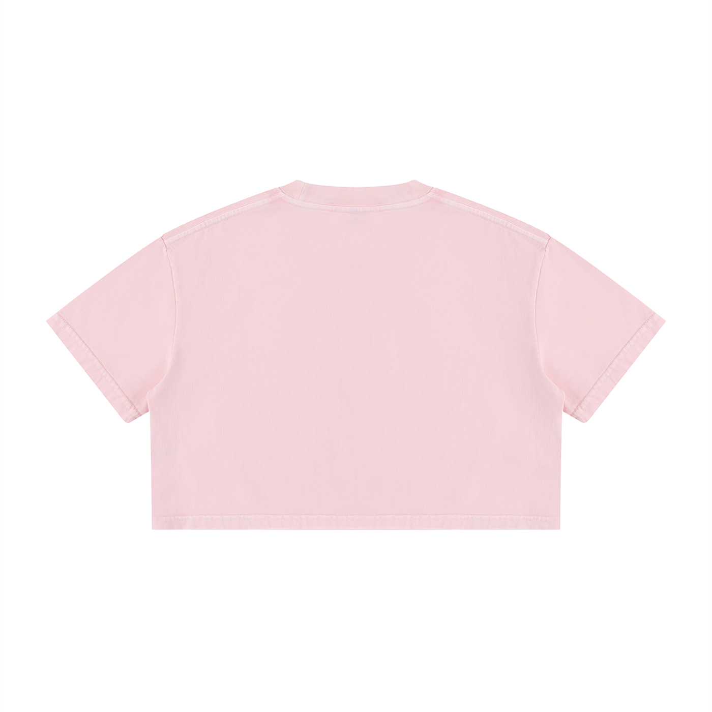 "WITH'N YOU" LOGO - WHITE - Women's Mineral Wash Cotton Crop T-Shirt