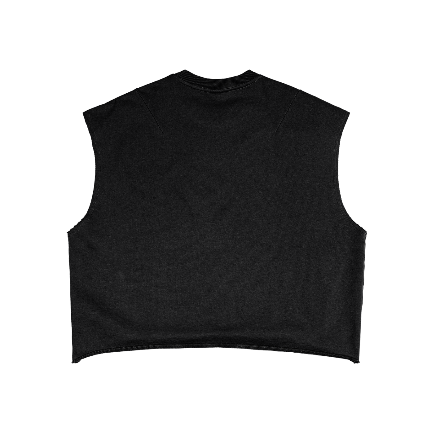 "WITH'N YOU" LOGO - WHITE - French Terry Boxy Tank Top