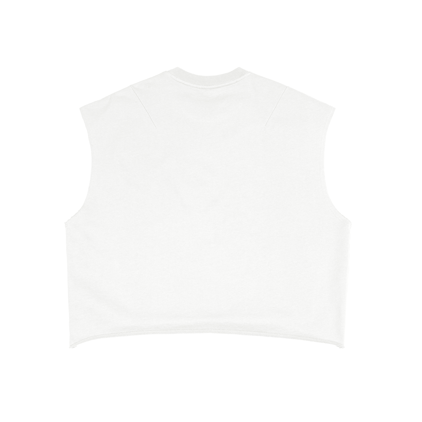 "WITH'N YOU" LOGO - BLACK - French Terry Boxy Tank Top