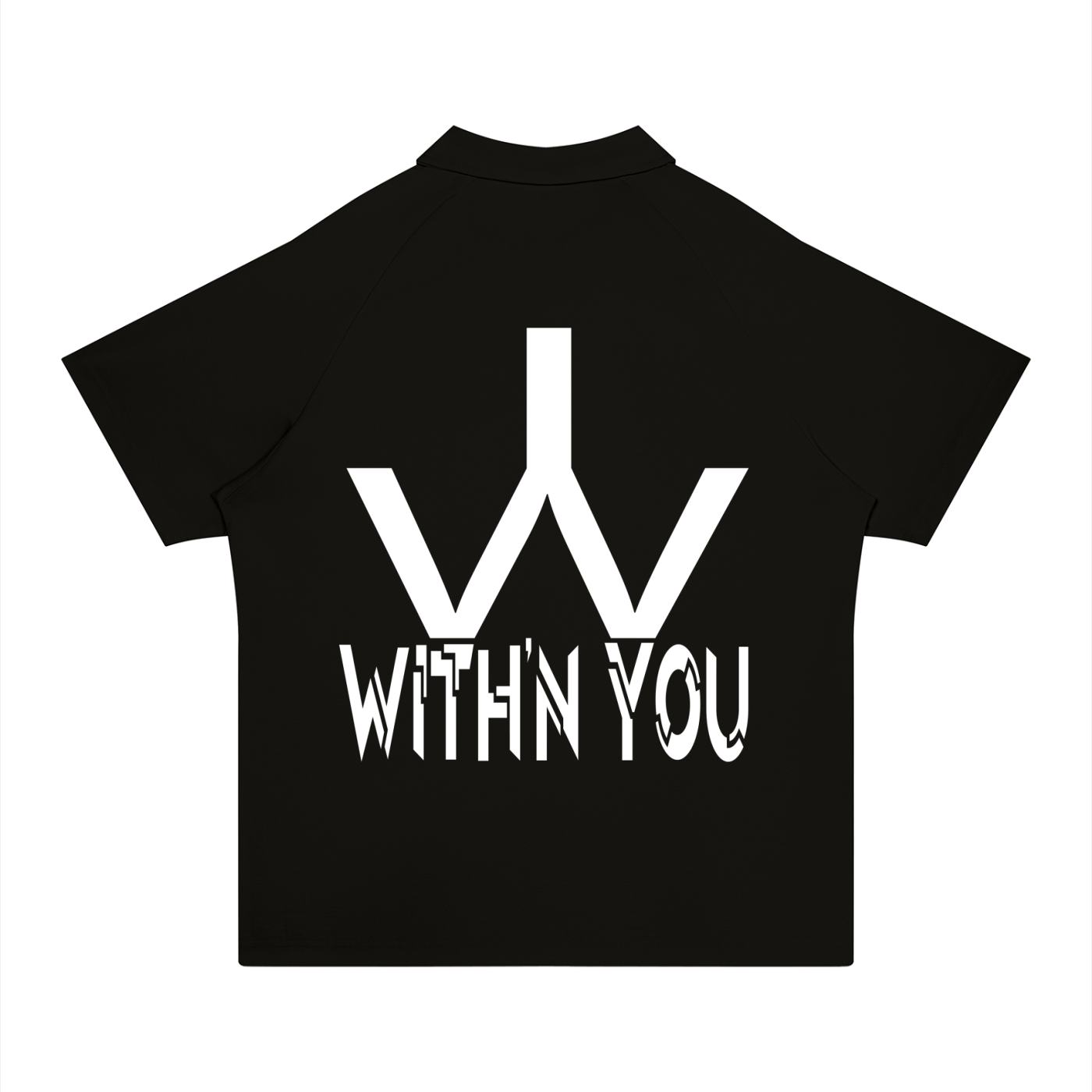 "WITH'N YOU" LOGO - WHITE - Unisex Regular Fit Polo Shirt