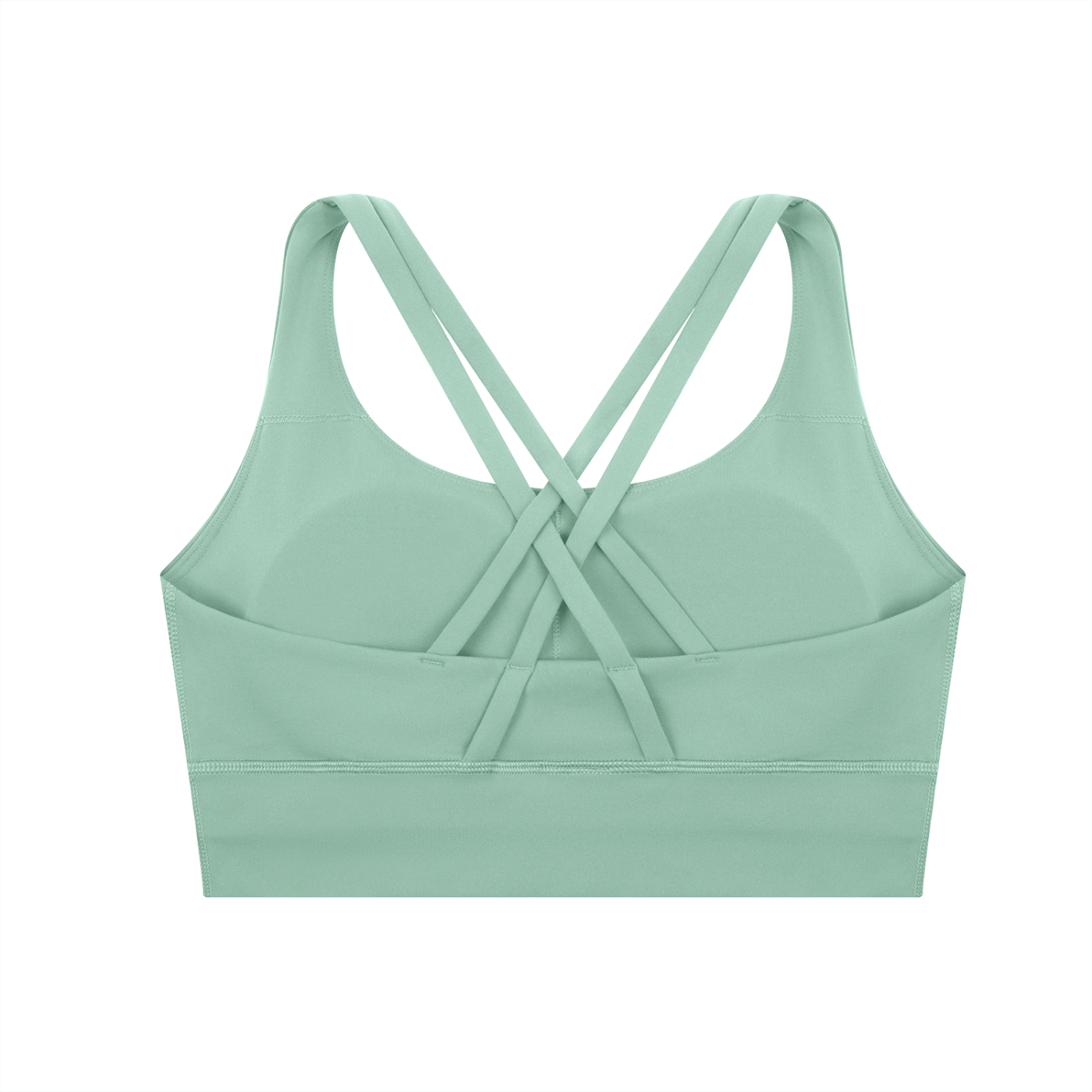 "WITH'N YOU" LOGO - WHITE - Strappy Criss-Cross Sports Bra