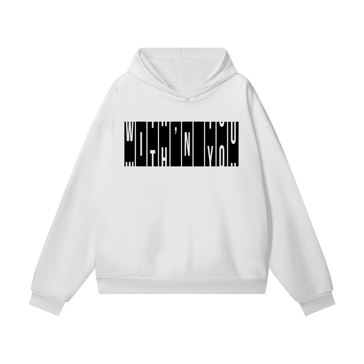 "THE ELEMENTS" Collection - BLACK - Heavyweight Hidden Pocket Fleece Hoodie