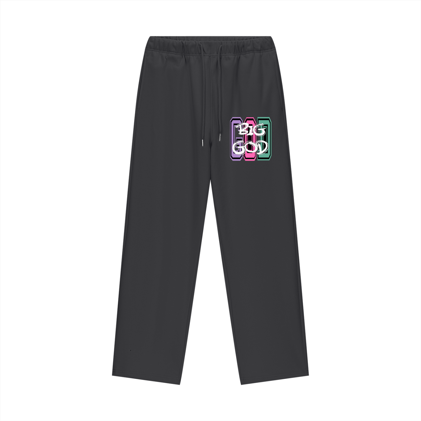 "BIG GOD" - COLORS 3 - Heavyweight Fleece Straight Leg Pants