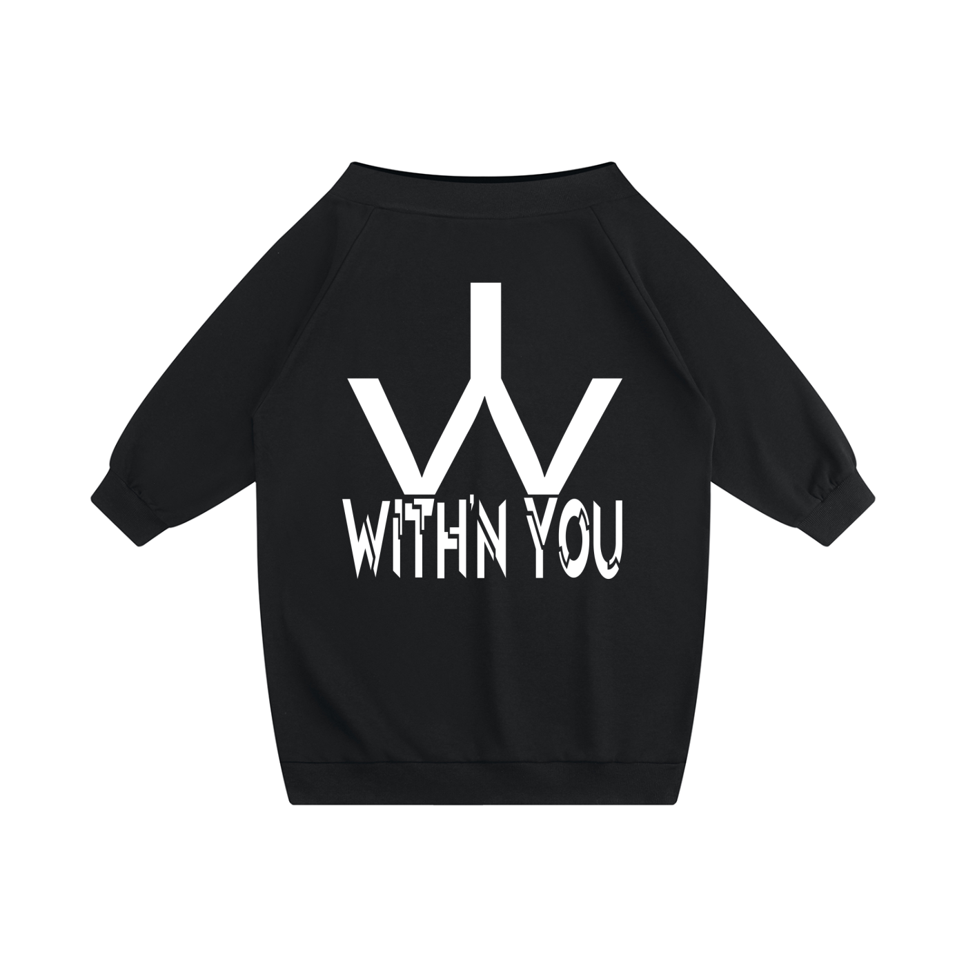 "WITH'N YOU" LOGO - WHITE - Women's Off-the-Shoulder Dress