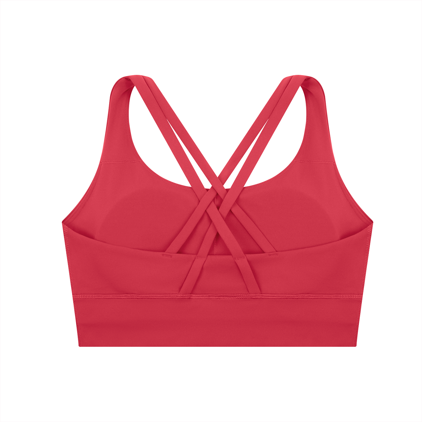 "WITH'N YOU" LOGO - WHITE - Strappy Criss-Cross Sports Bra