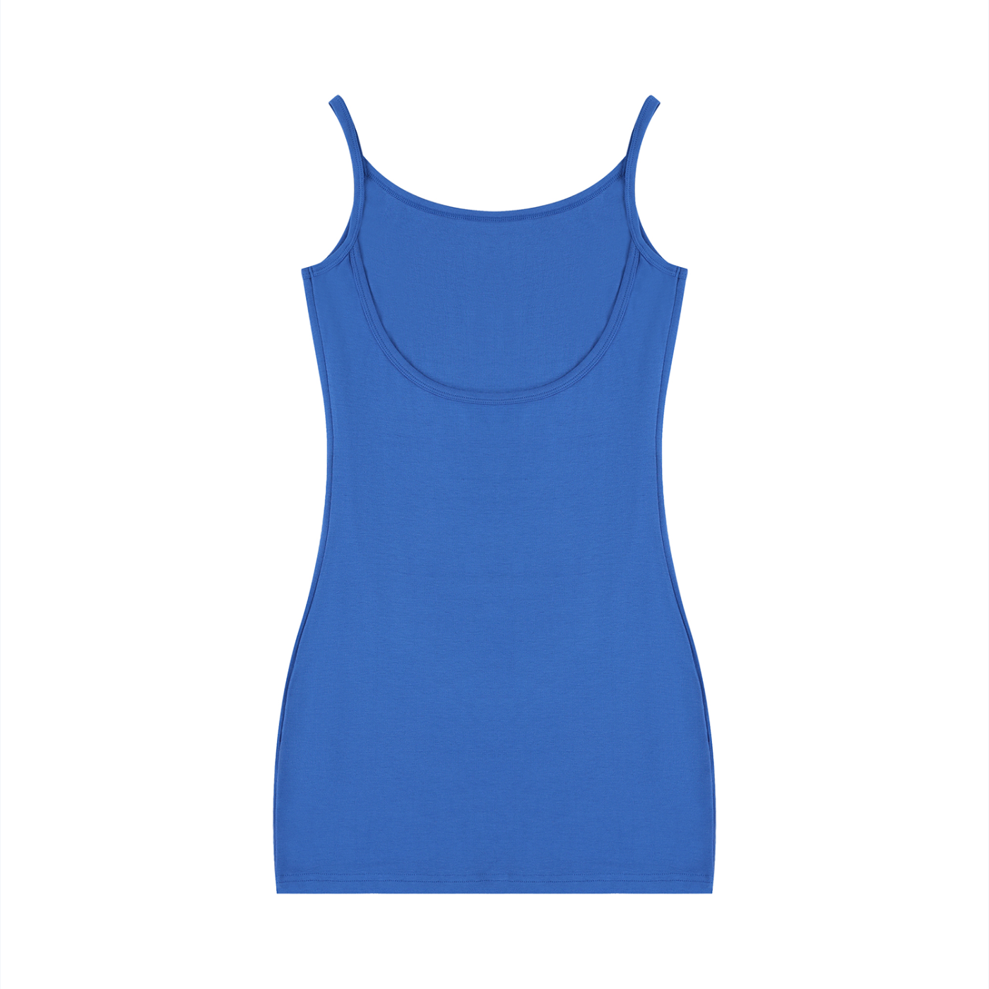 "WITH'N YOU" LOGO - WHITE - Women's Solid Tight Sleeveless Dress
