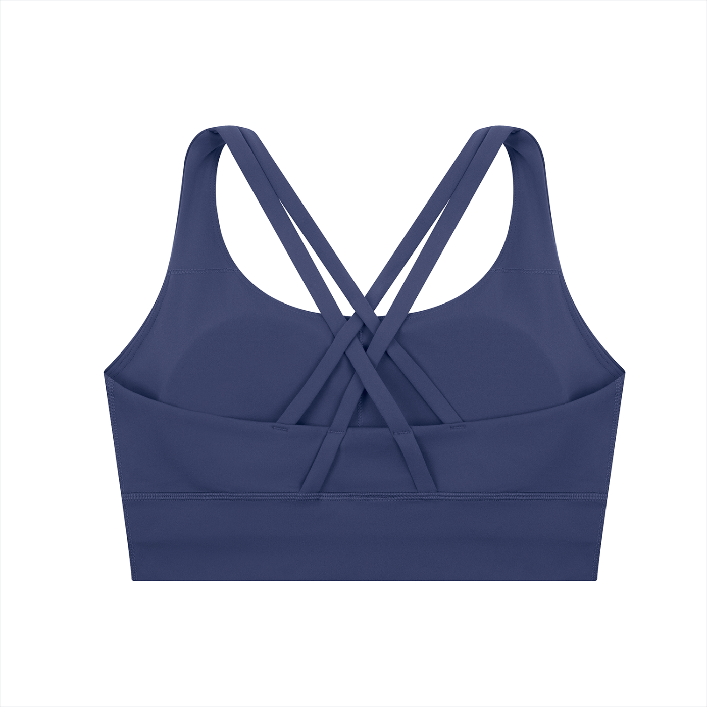 "WITH'N YOU" LOGO - WHITE - Strappy Criss-Cross Sports Bra