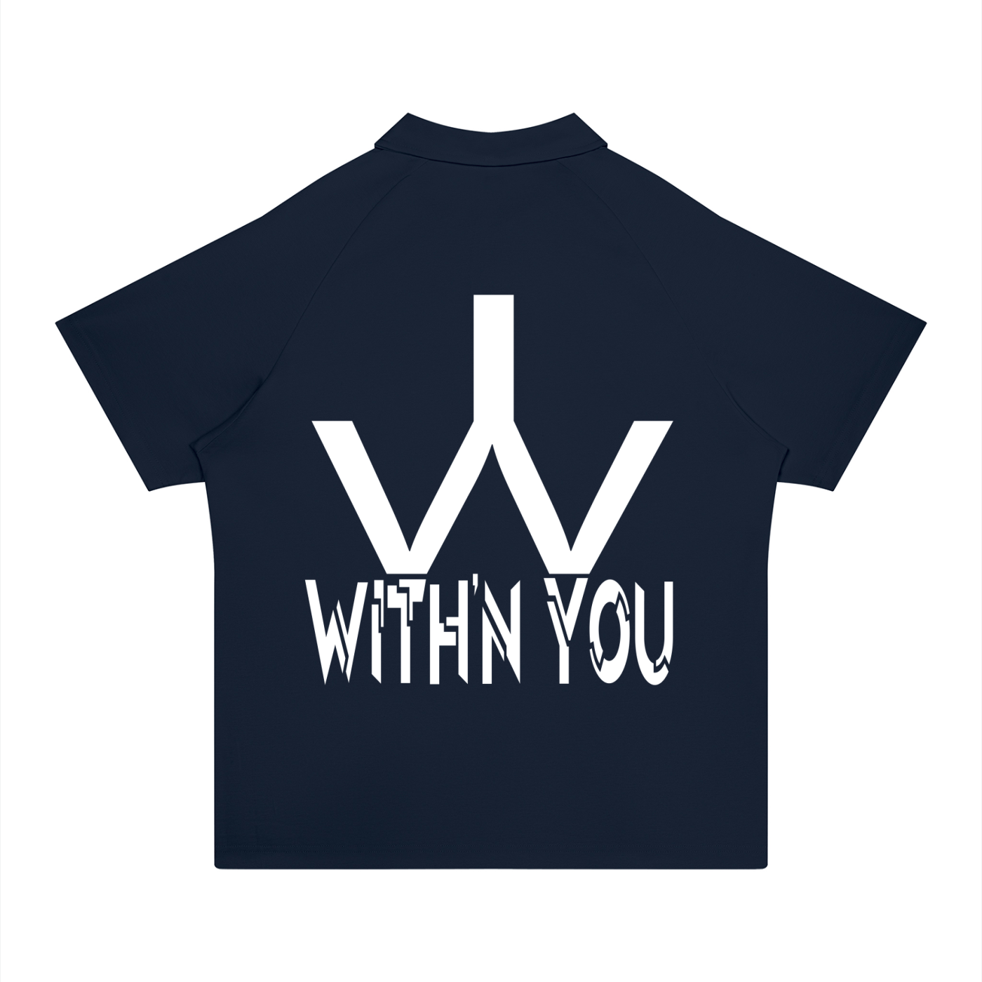 "WITH'N YOU" LOGO - WHITE - Unisex Regular Fit Polo Shirt