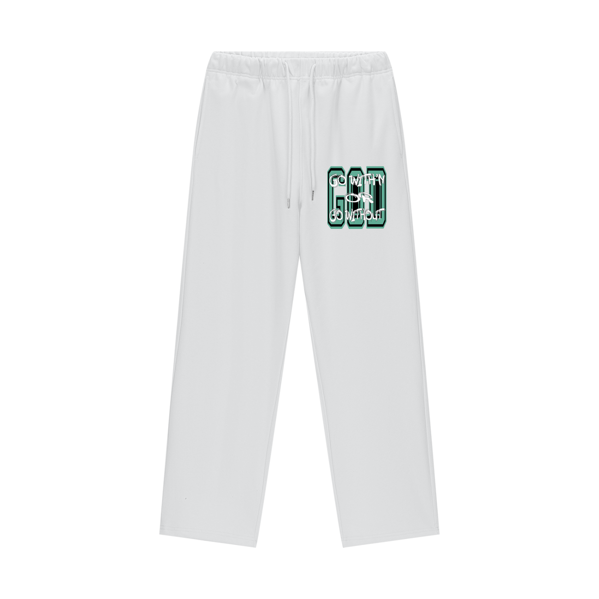 "GO WITH'N" - TEAL - Heavyweight Fleece Straight Leg Pants