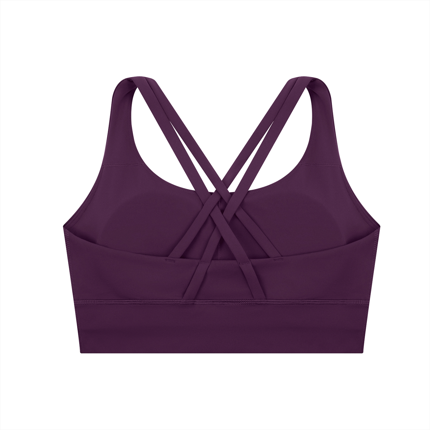 "WITH'N YOU" LOGO - WHITE - Strappy Criss-Cross Sports Bra