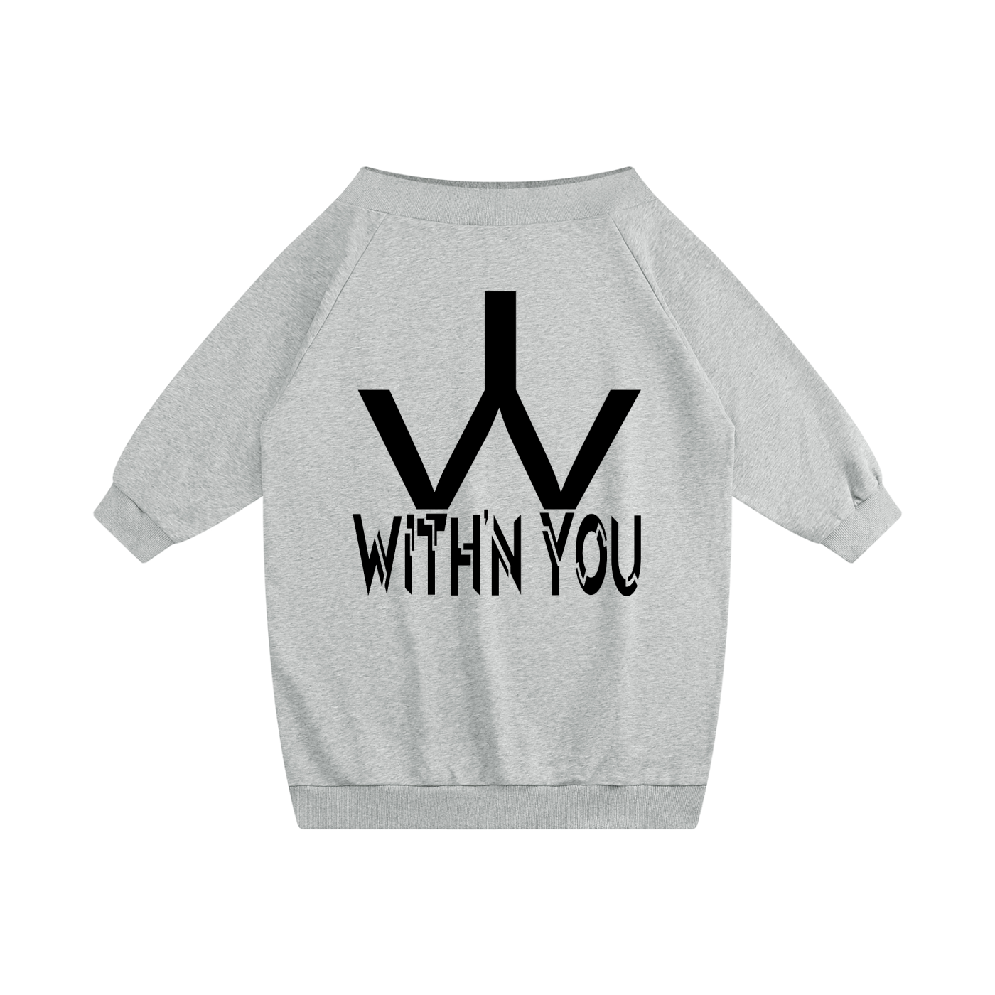 "WITH'N YOU" LOGO - BLACK - Women's Off-the-Shoulder Dress