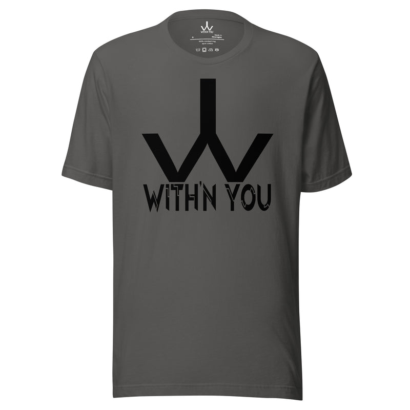 WITH'N YOU LOGO - BLACK - Unisex t-shirt