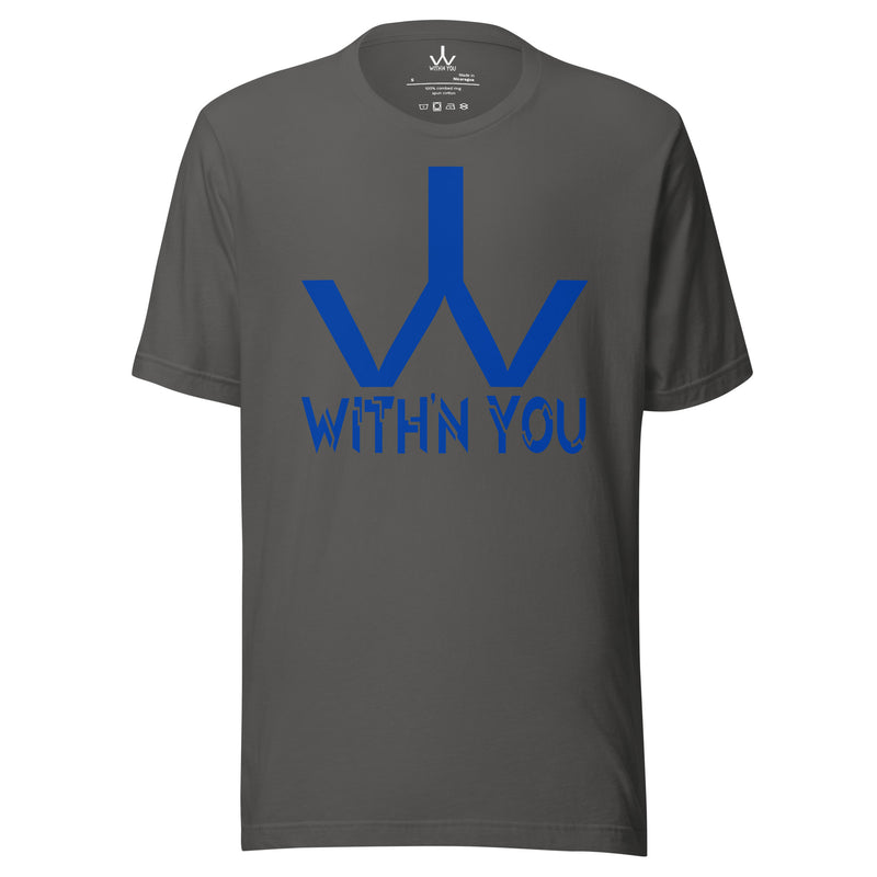 WITH'N YOU LOGO - BLUE - Unisex t-shirt