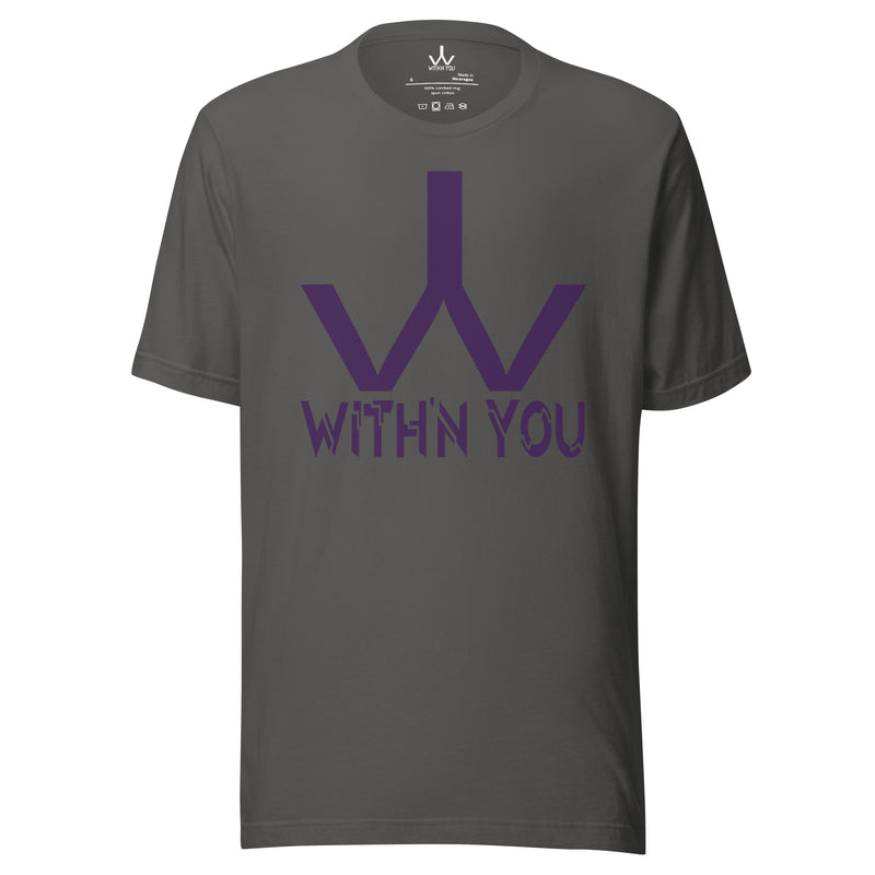 WITH'N YOU LOGO - PURPLE - Unisex t-shirt