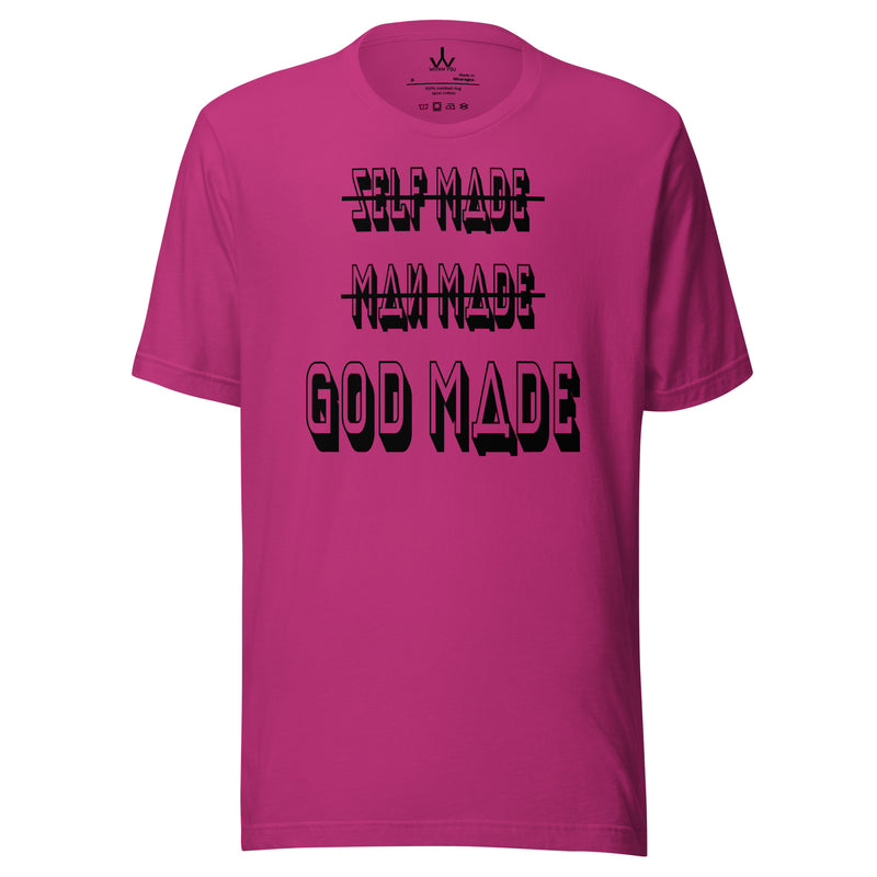 GOD MADE - BLACK - Unisex t-shirt