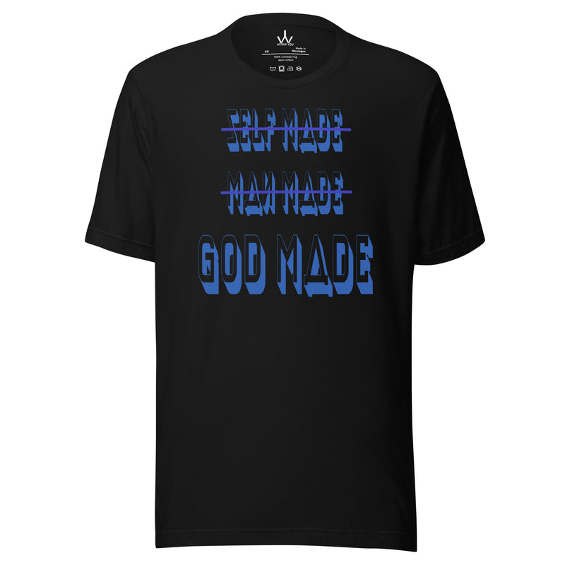 GOD MADE - BLUE - Unisex t-shirt