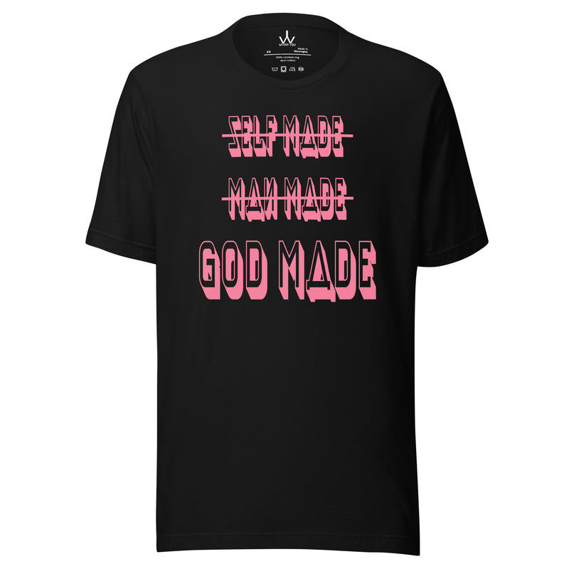 GOD MADE - PINK - Unisex t-shirt