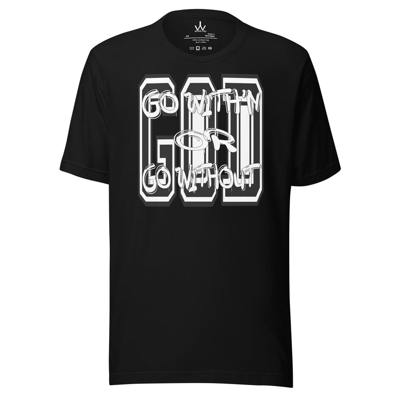 "GO WITH'N" - BLACK - Unisex t-shirt