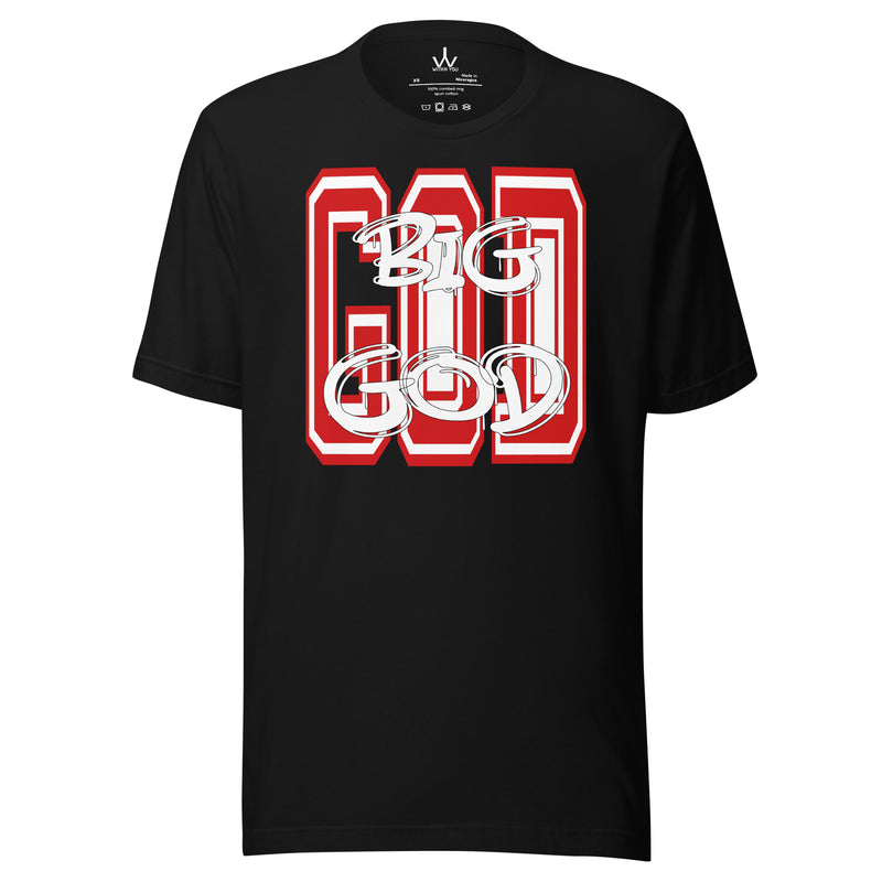 "BIG GOD" - RED & WHITE - Unisex t-shirt