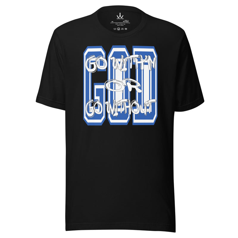 GO WITH'N - BLUE & WHITE - Unisex t-shirt