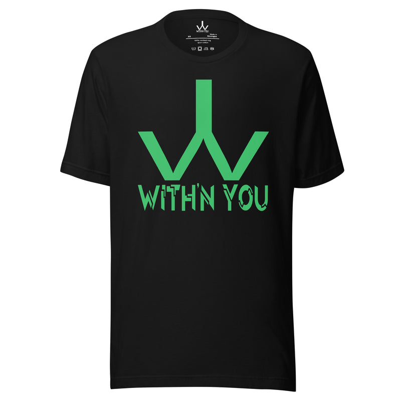 WITH'N YOU LOGO - GREEN - Unisex t-shirt