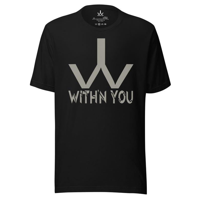 WITH'N YOU LOGO - GRAY - Unisex t-shirt