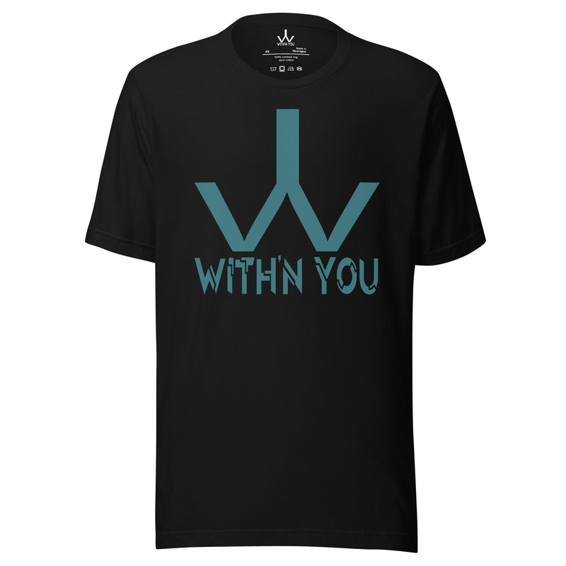 WITH'N YOU LOGO - TEAL - Unisex t-shirt