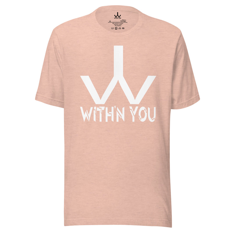 WITH'N YOU LOGO - WHITE - Unisex t-shirt