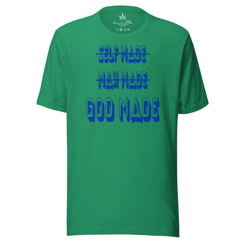 GOD MADE - BLUE - Unisex t-shirt