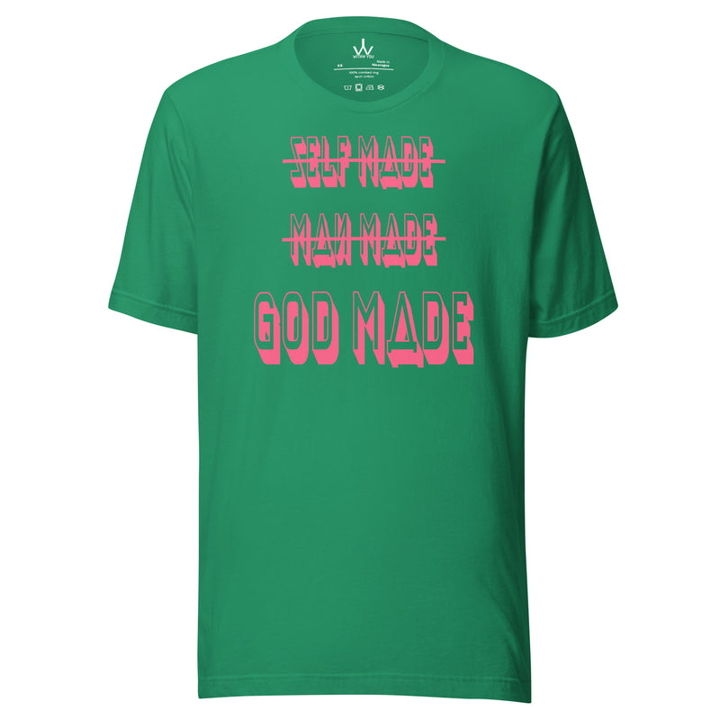 GOD MADE - PINK - Unisex t-shirt