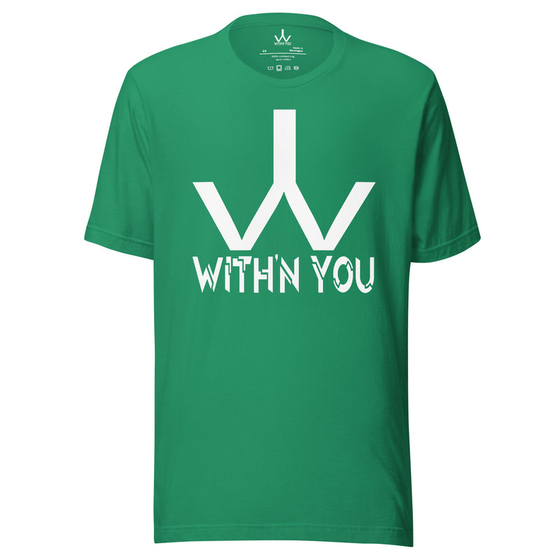 WITH'N YOU LOGO - WHITE - Unisex t-shirt