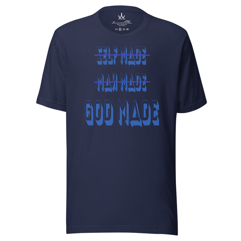 GOD MADE - BLUE - Unisex t-shirt