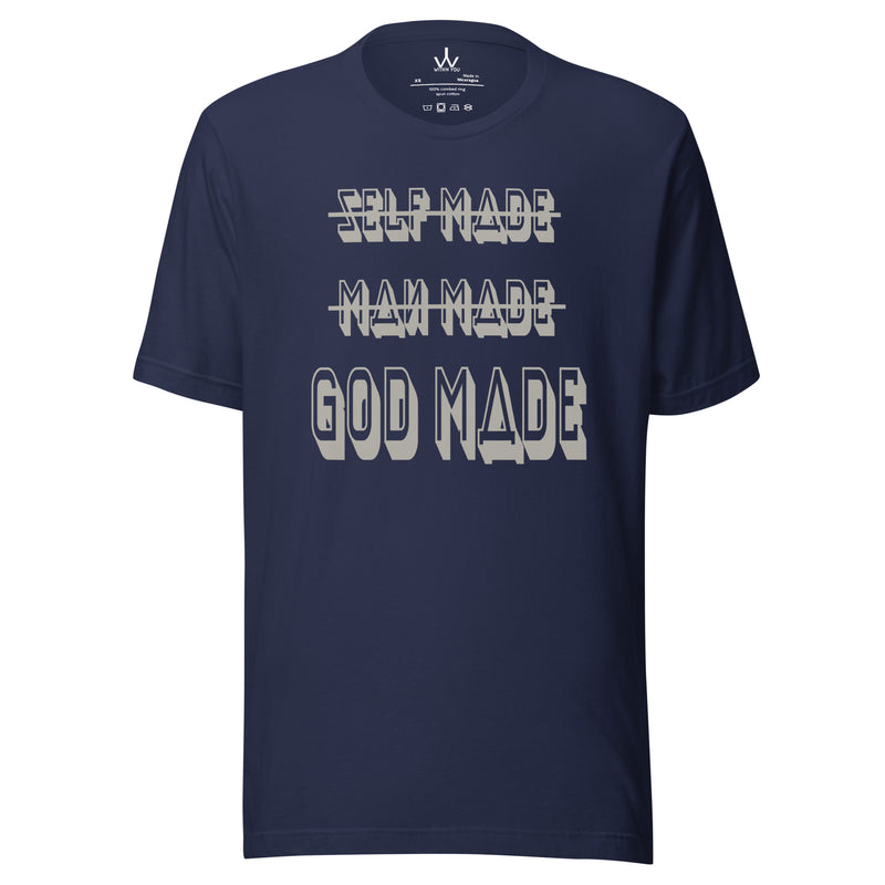 GOD MADE - GRAY - Unisex t-shirt