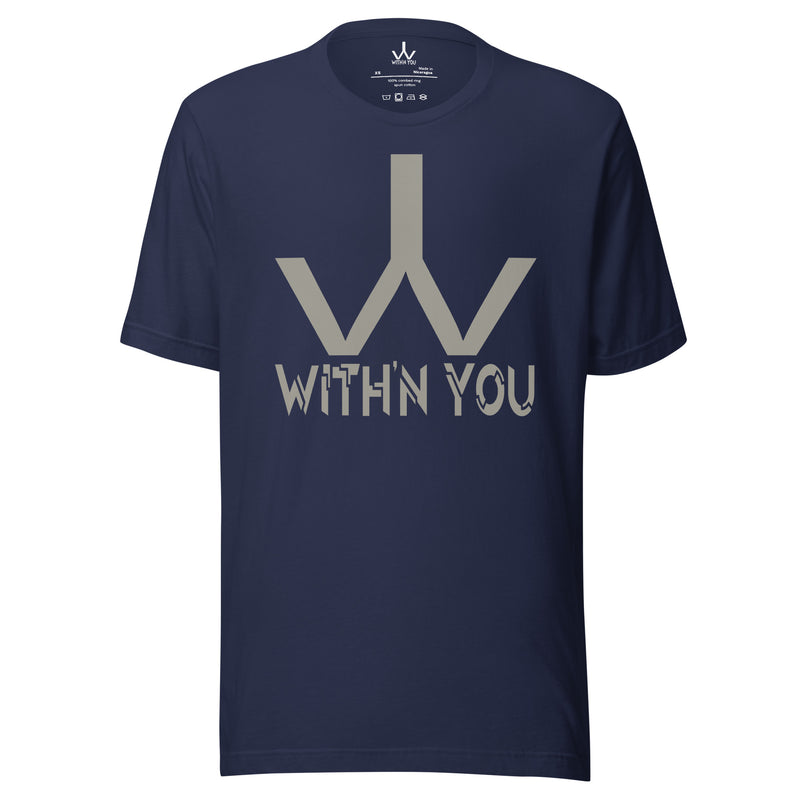 WITH'N YOU LOGO - GRAY - Unisex t-shirt