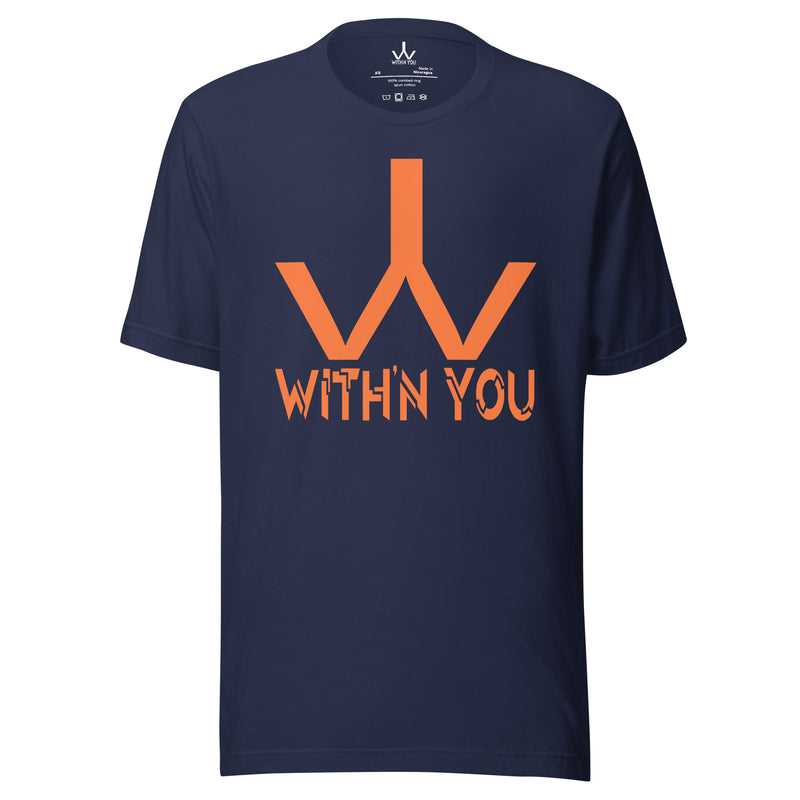 WITH'N YOU LOGO - ORANGE - Unisex t-shirt