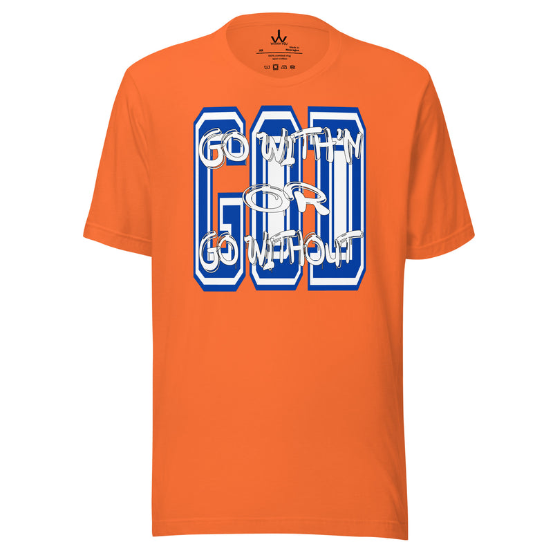 GO WITH'N - BLUE & WHITE - Unisex t-shirt