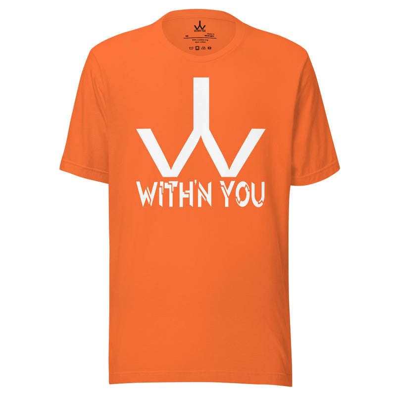 WITH'N YOU LOGO - WHITE - Unisex t-shirt