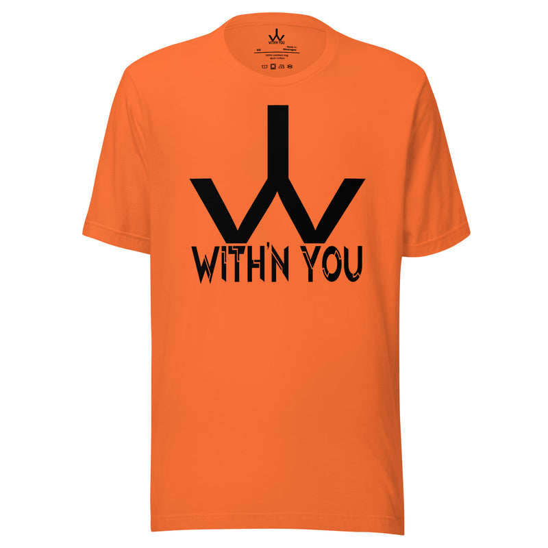 WITH'N YOU LOGO - BLACK - Unisex t-shirt