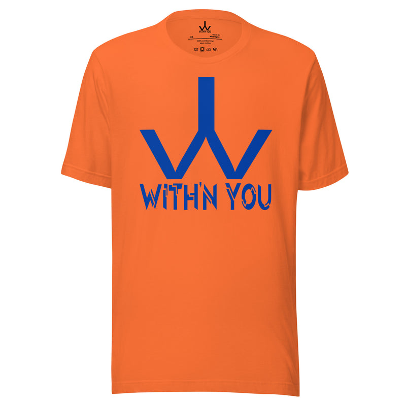 WITH'N YOU LOGO - BLUE - Unisex t-shirt