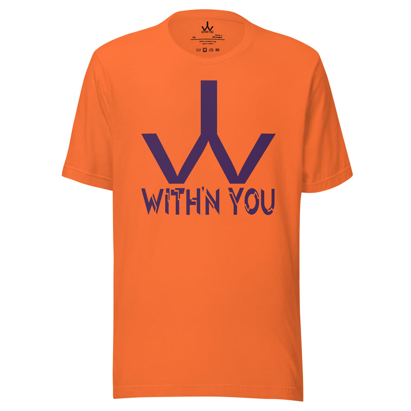 WITH'N YOU LOGO - PURPLE - Unisex t-shirt