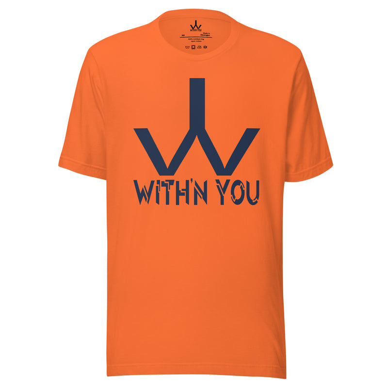 WITH'N YOU LOGO - NAVY - Unisex t-shirt