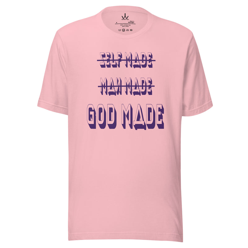 GOD MADE - PURPLE - Unisex t-shirt