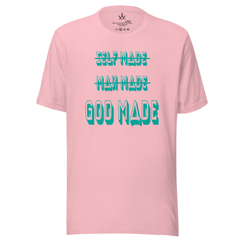 GOD MADE - TEAL - Unisex t-shirt