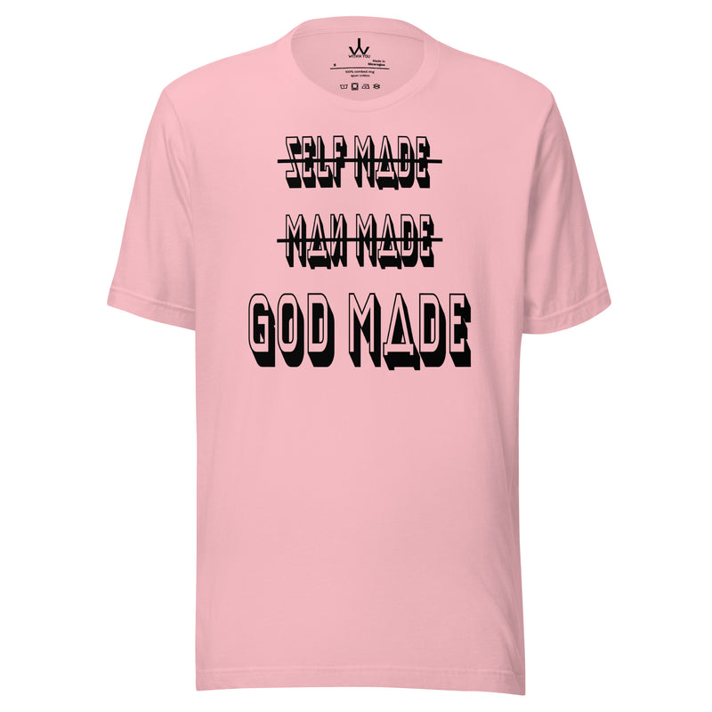 GOD MADE - BLACK - Unisex t-shirt