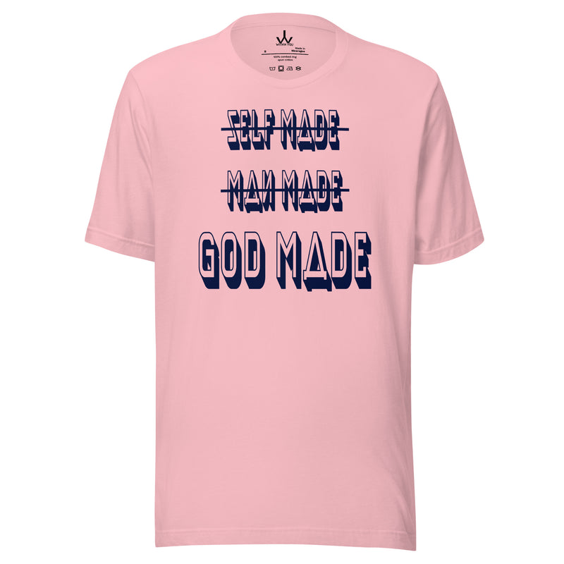 "GOD MADE" - NAVY - Unisex t-shirt