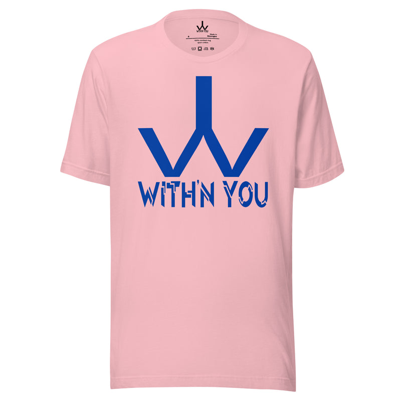 WITH'N YOU LOGO - BLUE - Unisex t-shirt